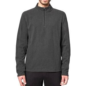 Mondetta Knit 1/4 Zip Pullover Lightweight Jacket Shirt Black Mens Large NEW